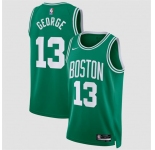 Men's Boston Celtics #13 Paul George Kelly Green 2026 Icon Edition Stitched Basketball Jersey