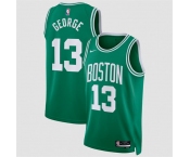 Men's Boston Celtics #13 Paul George Kelly Green 2026 Icon Edition Stitched Basketball Jersey