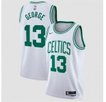 Men's Boston Celtics #13 Paul George White 2026 Association Edition Stitched Basketball Jersey