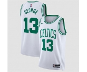 Men's Boston Celtics #13 Paul George White 2026 Association Edition Stitched Basketball Jersey