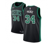 Men's Boston Celtics #34 Paul Pierce Black Statement Edition Stitched Basketball Jersey