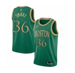 Men's Boston Celtics #36 Marcus Smart Authentic Green Basketball Jersey - 2019-20 City Edition