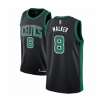 Men's Boston Celtics #8 Kemba Walker Authentic Black Basketball Jersey - Statement Edition