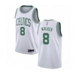 Men's Boston Celtics #8 Kemba Walker Swingman White Basketball Jersey - Association Edition