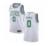 Men's Nike Boston Celtics #0 Robert Parish Authentic White NBA Jersey - Association Edition