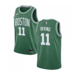 Men's Nike Boston Celtics #11 Kyrie Irving Swingman Green(White No.) Road NBA Jersey - Icon Edition