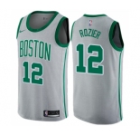 Men's Nike Boston Celtics #12 Terry Rozier Swingman Gray NBA Jersey - City Edition