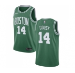 Men's Nike Boston Celtics #14 Bob Cousy Swingman Green(White No.) Road NBA Jersey - Icon Edition