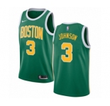 Men's Nike Boston Celtics #3 Dennis Johnson Green Swingman Jersey - Earned Edition
