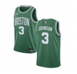 Men's Nike Boston Celtics #3 Dennis Johnson Swingman Green(White No.) Road NBA Jersey - Icon Edition