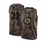Men's Nike Boston Celtics #33 Larry Bird Swingman Camo Realtree Collection NBA Jersey
