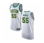 Men's Nike Boston Celtics #55 Greg Monroe Authentic White NBA Jersey - City Edition