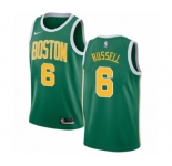 Men's Nike Boston Celtics #6 Bill Russell Green Swingman Jersey - Earned Edition