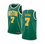 Men's Nike Boston Celtics #7 Jaylen Brown Green Swingman Jersey - Earned Edition