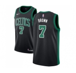 Women's Adidas Boston Celtics #7 Jaylen Brown Authentic Black NBA Jersey - Statement Edition