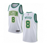 Women's Boston Celtics #8 Kemba Walker Swingman White Basketball Jersey - City Edition