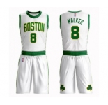 Women's Boston Celtics #8 Kemba Walker Swingman White Basketball Suit Jersey - City Edition
