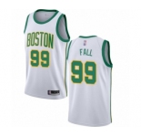 Women's Boston Celtics #99 Tacko Fall Swingman White Basketball Jersey - City Edition