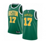 Women's Nike Boston Celtics #17 John Havlicek Green Swingman Jersey - Earned Edition
