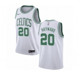 Women's Nike Boston Celtics #20 Gordon Hayward Authentic White NBA Jersey - Association Edition