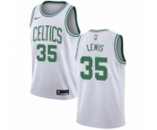Women's Nike Boston Celtics #35 Reggie Lewis Authentic White NBA Jersey - Association Edition