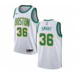 Women's Nike Boston Celtics #36 Marcus Smart Swingman White NBA Jersey - City Edition
