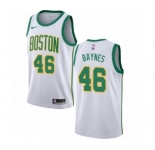 Women's Nike Boston Celtics #46 Aron Baynes Swingman White NBA Jersey - City Edition