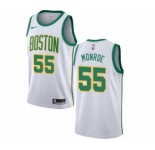 Women's Nike Boston Celtics #55 Greg Monroe Swingman White NBA Jersey - City Edition
