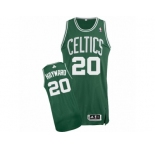Youth Adidas Boston Celtics #20 Gordon Hayward Authentic Green(White No.) Road NBA Jersey