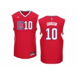 Men's Adidas Los Angeles Clippers #10 Brice Johnson Authentic Red Road NBA Jersey
