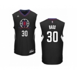 Men's Adidas Los Angeles Clippers #30 Brandon Bass Authentic Black Alternate NBA Jersey