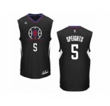 Men's Adidas Los Angeles Clippers #5 Marreese Speights Swingman Black Alternate NBA Jersey