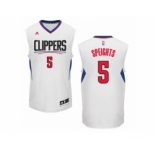 Men's Adidas Los Angeles Clippers #5 Marreese Speights Swingman White Home NBA Jersey