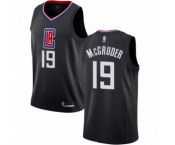 Men's Los Angeles Clippers #19 Rodney McGruder Swingman Black Basketball Jersey Statement Edition