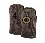 Men's Los Angeles Clippers #4 JaMychal Green Swingman Camo Realtree Collection Basketball Jersey
