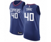 Men's Los Angeles Clippers #40 Ivica Zubac Authentic Blue Basketball Jersey - Icon Edition
