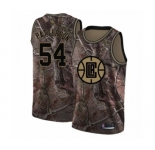 Men's Los Angeles Clippers #54 Patrick Patterson Swingman Camo Realtree Collection Basketball Jersey