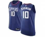 Men's Nike Los Angeles Clippers #10 Jerome Robinson Authentic Blue NBA Jersey - Icon Edition