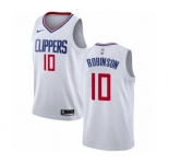 Men's Nike Los Angeles Clippers #10 Jerome Robinson Swingman White NBA Jersey - Association Edition