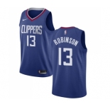 Men's Nike Los Angeles Clippers #13 Jerome Robinson Swingman Blue NBA Jersey - Icon Edition