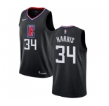 Men's Nike Los Angeles Clippers #34 Tobias Harris Swingman Black Alternate NBA Jersey Statement Edition