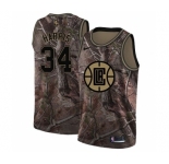 Men's Nike Los Angeles Clippers #34 Tobias Harris Swingman Camo Realtree Collection NBA Jersey