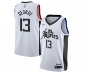 Women's Los Angeles Clippers #13 Paul George Swingman White Basketball Jersey - 2019-20 City Edition