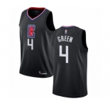 Women's Los Angeles Clippers #4 JaMychal Green Authentic Black Basketball Jersey Statement Edition