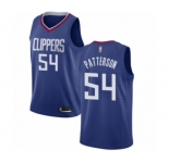 Women's Los Angeles Clippers #54 Patrick Patterson Swingman Blue Basketball Jersey - Icon Edition