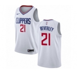 Women's Nike Los Angeles Clippers #21 Patrick Beverley Authentic White NBA Jersey - Association Edition