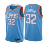 Women's Nike Los Angeles Clippers #32 Blake Griffin Swingman Blue NBA Jersey - City Edition