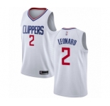 Youth Los Angeles Clippers #2 Kawhi Leonard Swingman White Basketball Jersey - Association Edition