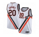Youth Los Angeles Clippers #20 Landry Shamet Swingman White Hardwood Classics Finished Basketball Jersey