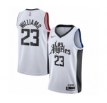 Youth Los Angeles Clippers #23 Lou Williams Swingman White Basketball Jersey - 2019-20 City Edition